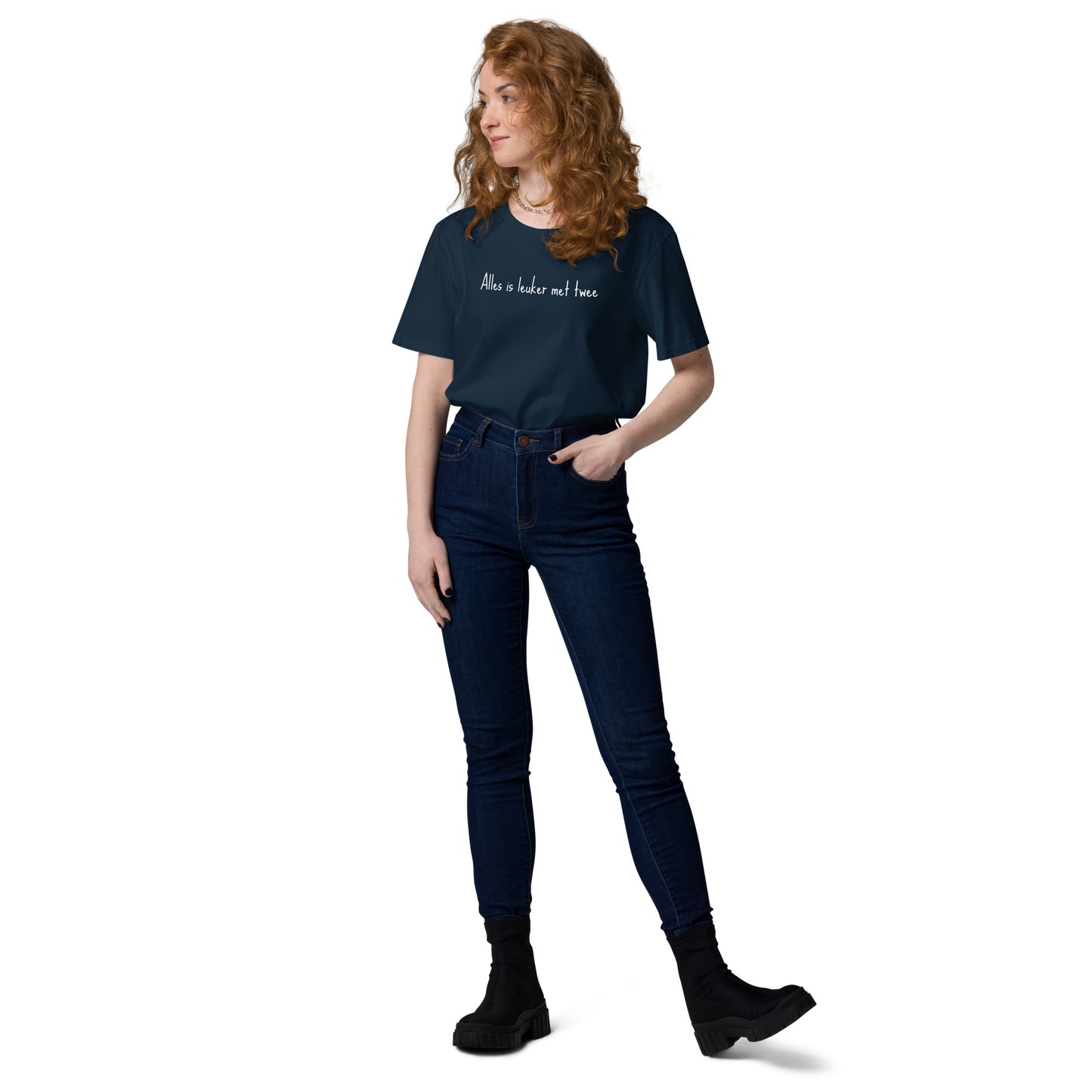 Alles is leuker met twee - Uniseks T-shirt van biologisch katoen