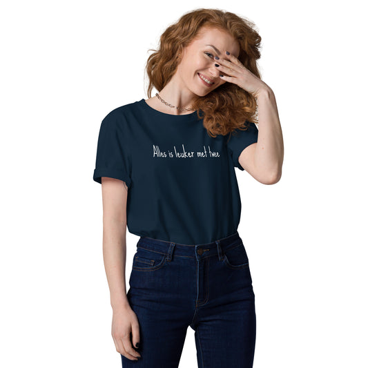 Alles is leuker met twee - Uniseks T-shirt van biologisch katoen